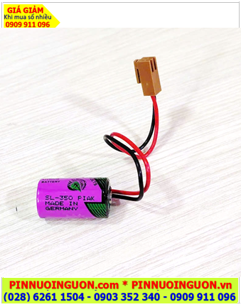 Tadiran SL-350 (JEA 2.54), Pin nuôi nguồn PLC Tadiran SL-350 lithium 3.6v 1/2AA 1200mAh, Xuất xứ ĐỨC